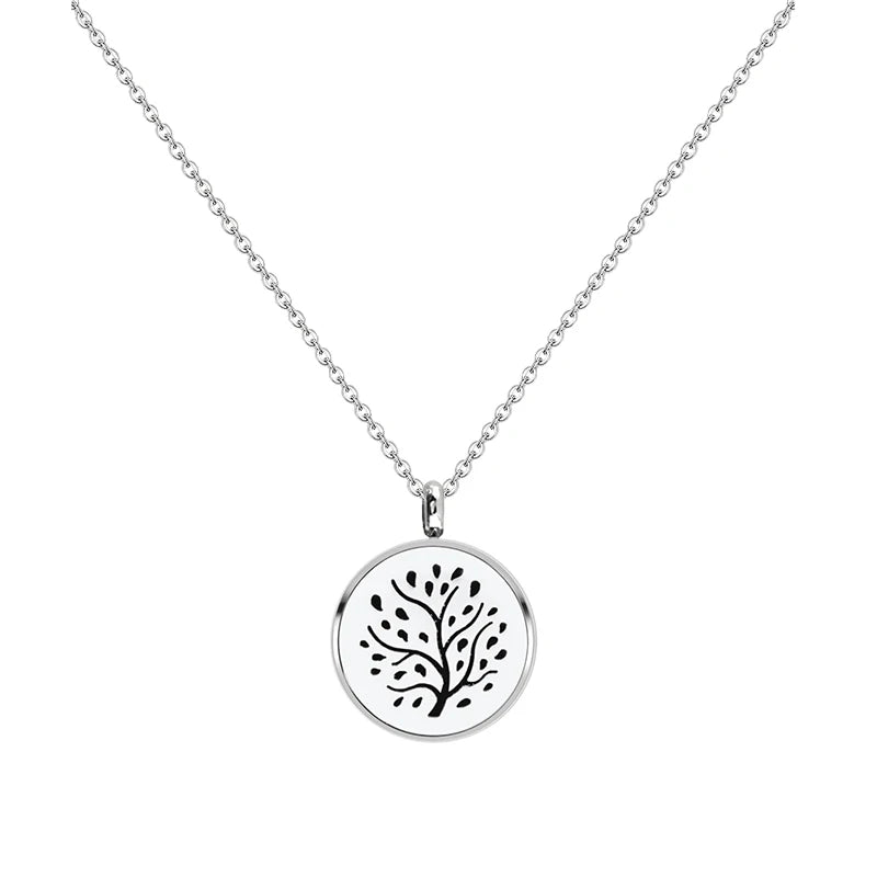 12mm Stainless Steel Aroma Locket Necklace – Essential Oil Diffuser Pendant Jewelry - Image 15