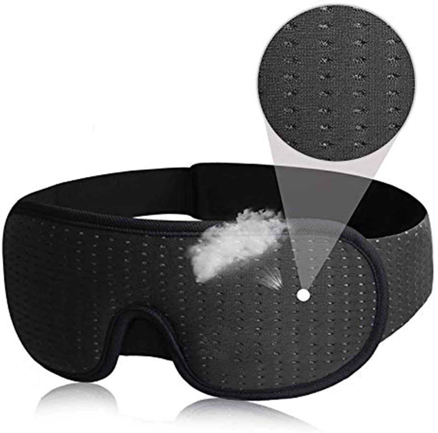 3D Sleep Mask - Soft Blockout Eye Cover for Comfortable Sleep - Image 8