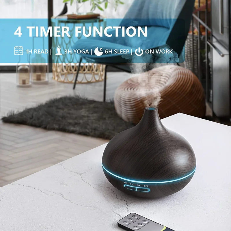 550ml Wood Color USB Aroma Diffuser - Image 5