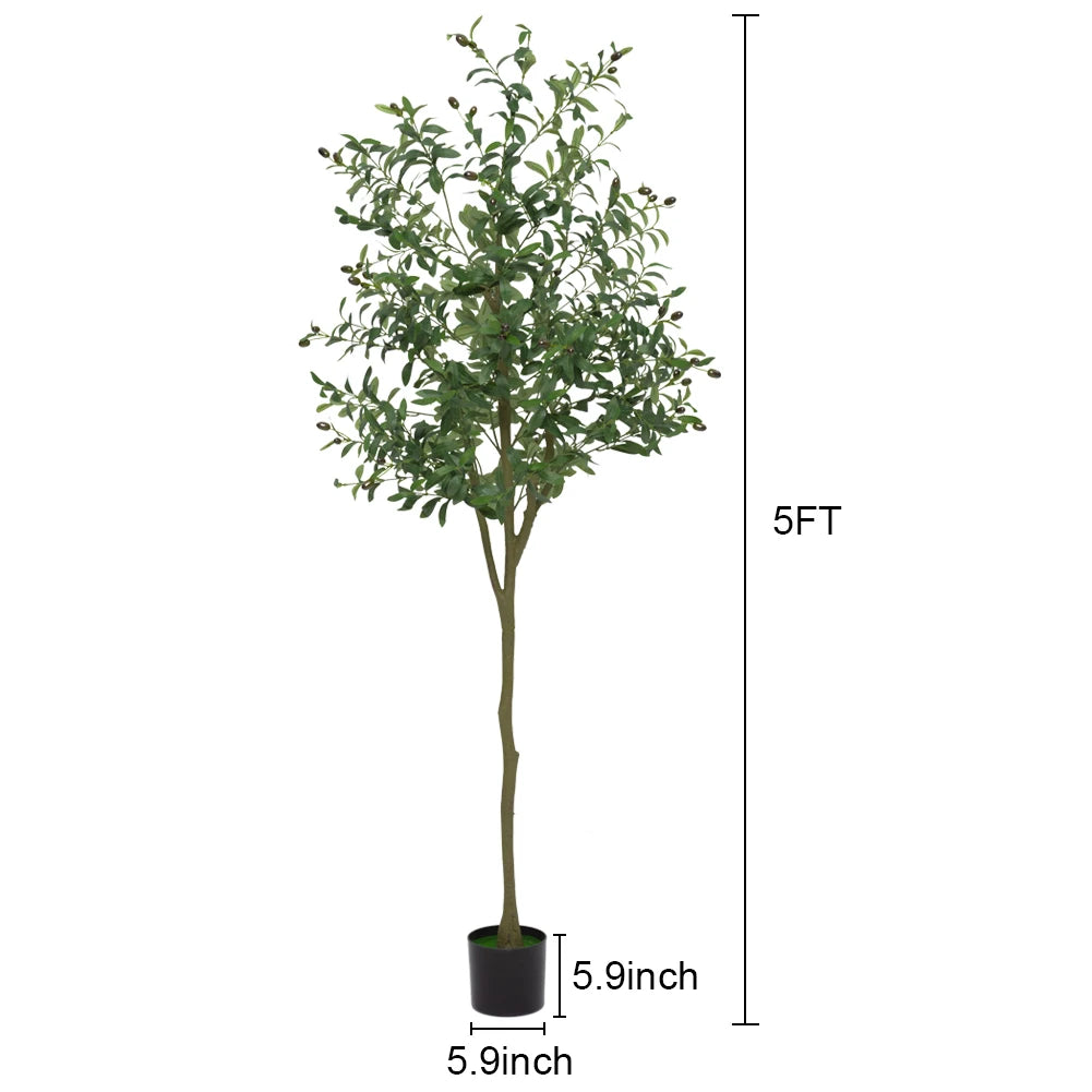 Artificial Olive Tree Faux Olive Tree 5ft/6ft/7ft Tall Artificial Tree - Image 6