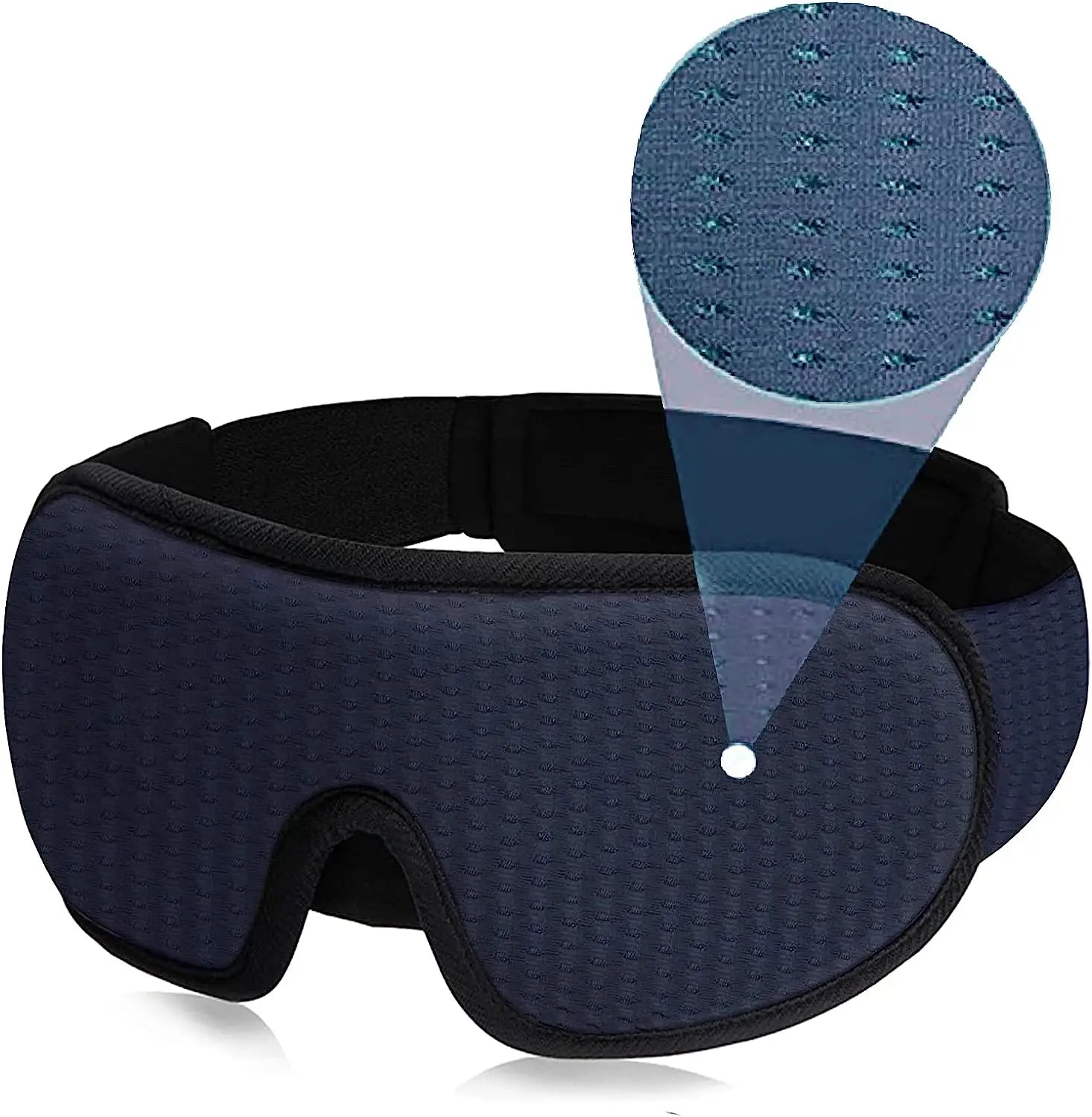 3D Sleep Mask - Soft Blockout Eye Cover for Comfortable Sleep - Image 13