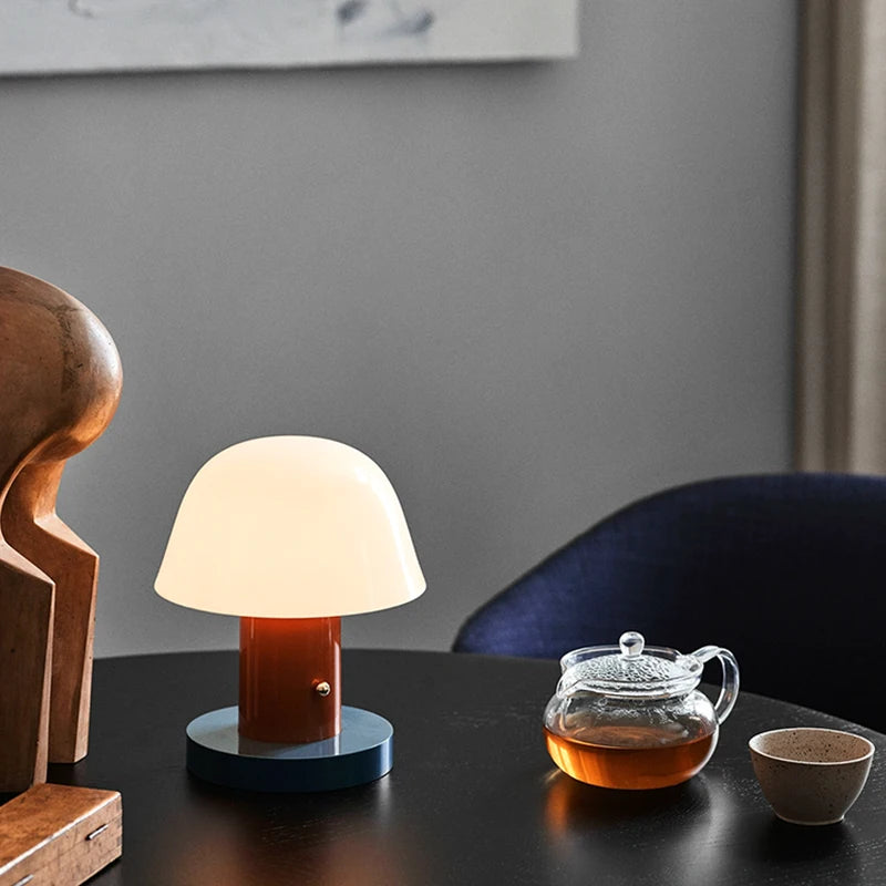 Mushroom Table Lamp Warm Color Night Light USB - Image 2