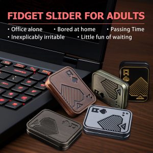 Fidget Slider Magnet - Metal Fidget Toy for Stress Relief