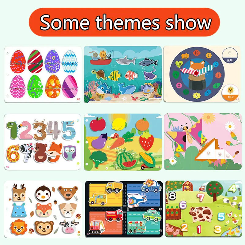 Montessori Baby Quiet Book - Early Education Sensory Game - Image 4