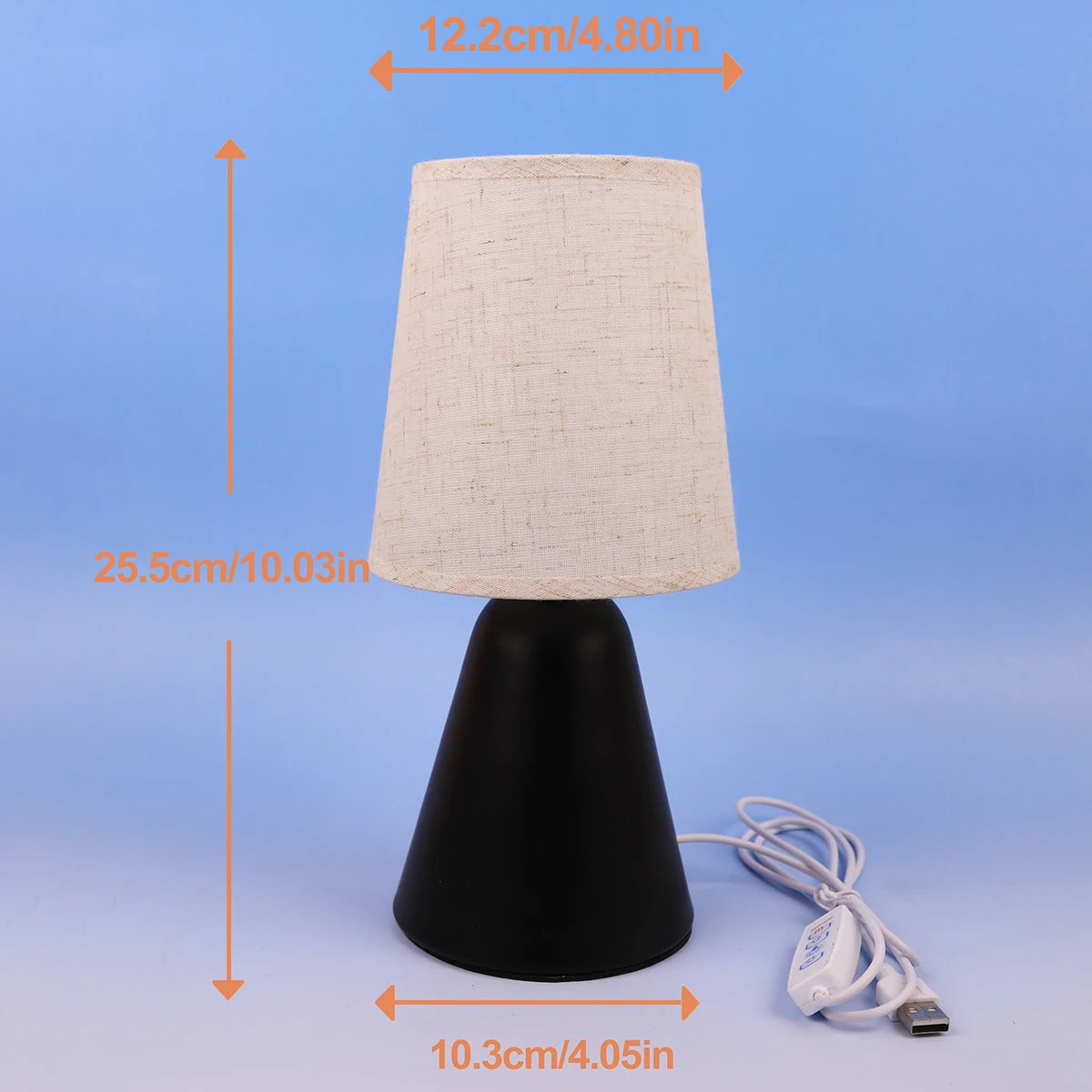 Modern Linen Art Table Lamp - Image 4