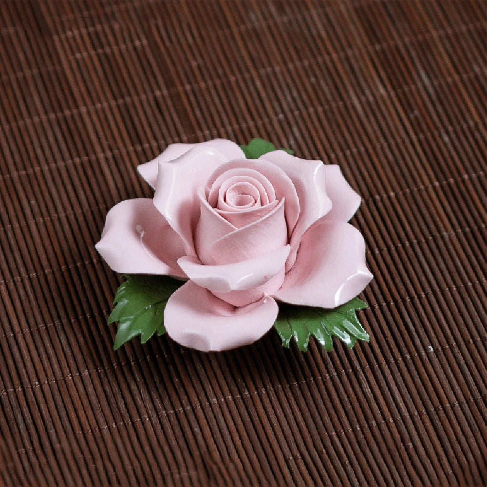 Handmade Ceramic Rose Incense Burner – Rose Fragrance Holder for Home Decor & Valentine’s Day Gift - Image 4