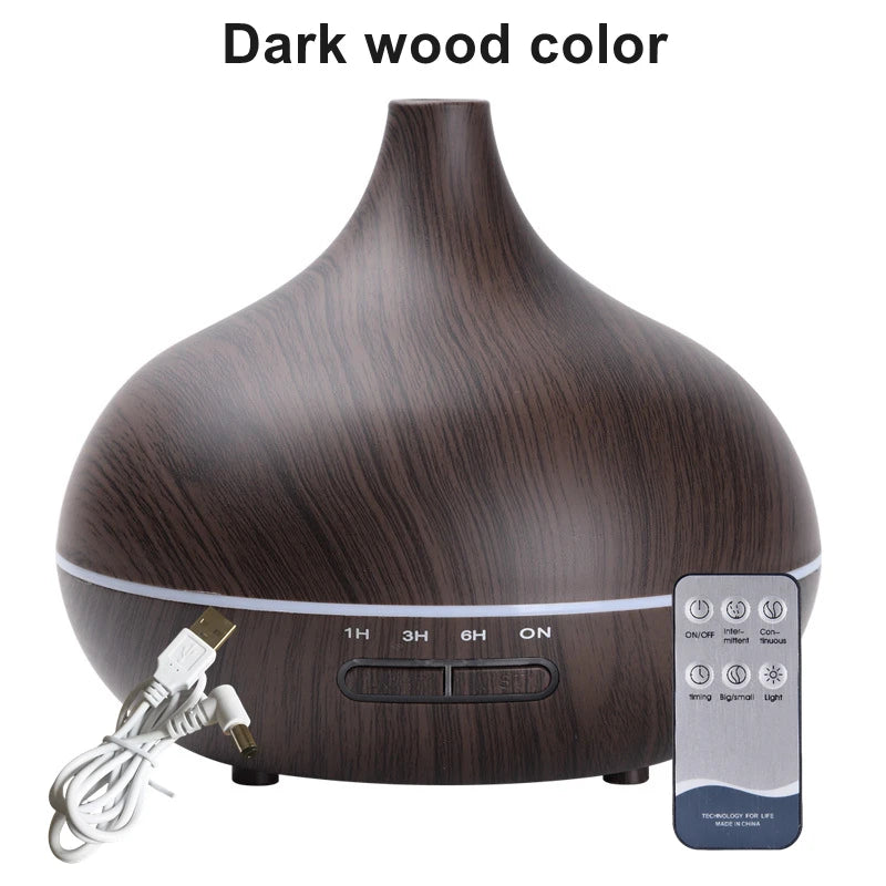 550ml Wood Color USB Aroma Diffuser - Image 7