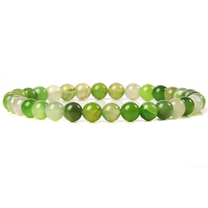 6MM Natural Agate Bead Stretch Bracelet – Healing Energy Jewelry for Men & Women - Image 34