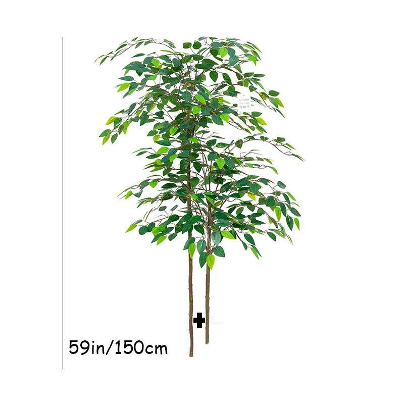 70in Artificial Ficus Tree – Large Tropical Real-Touch Banyan Plant for Home, Garden & Shop Decor - Image 8