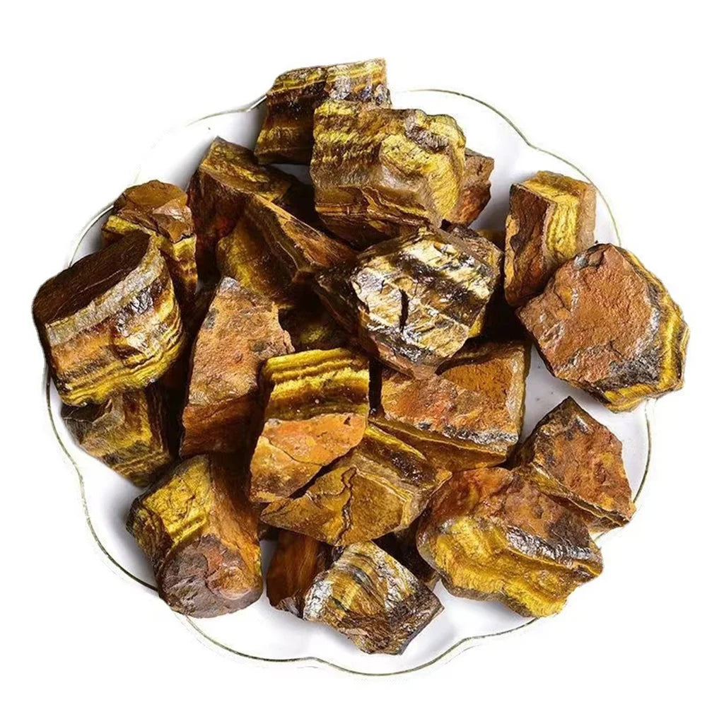500g Natural Tiger Eye Raw Stone – Rough Crystal Mineral for Reiki Healing & Aromatic Diffusion - Image 2