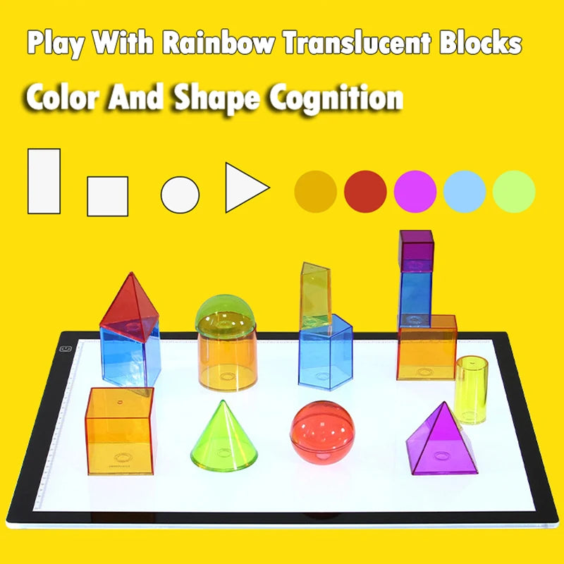Montessori Light Table - Transparent LED Learning Toys - Image 4