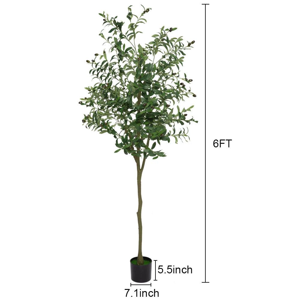 Artificial Olive Tree Faux Olive Tree 5ft/6ft/7ft Tall Artificial Tree - Image 5