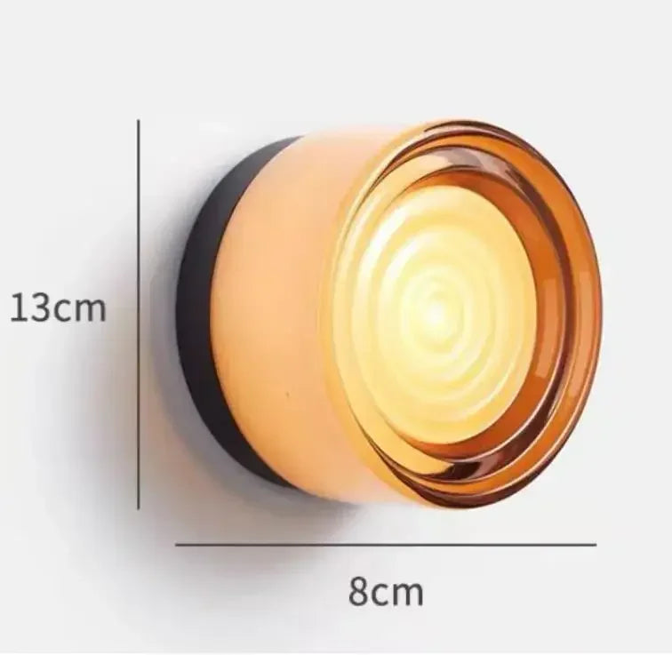 Modern Glass Round Wall Sconce Light Fixtures - Image 6