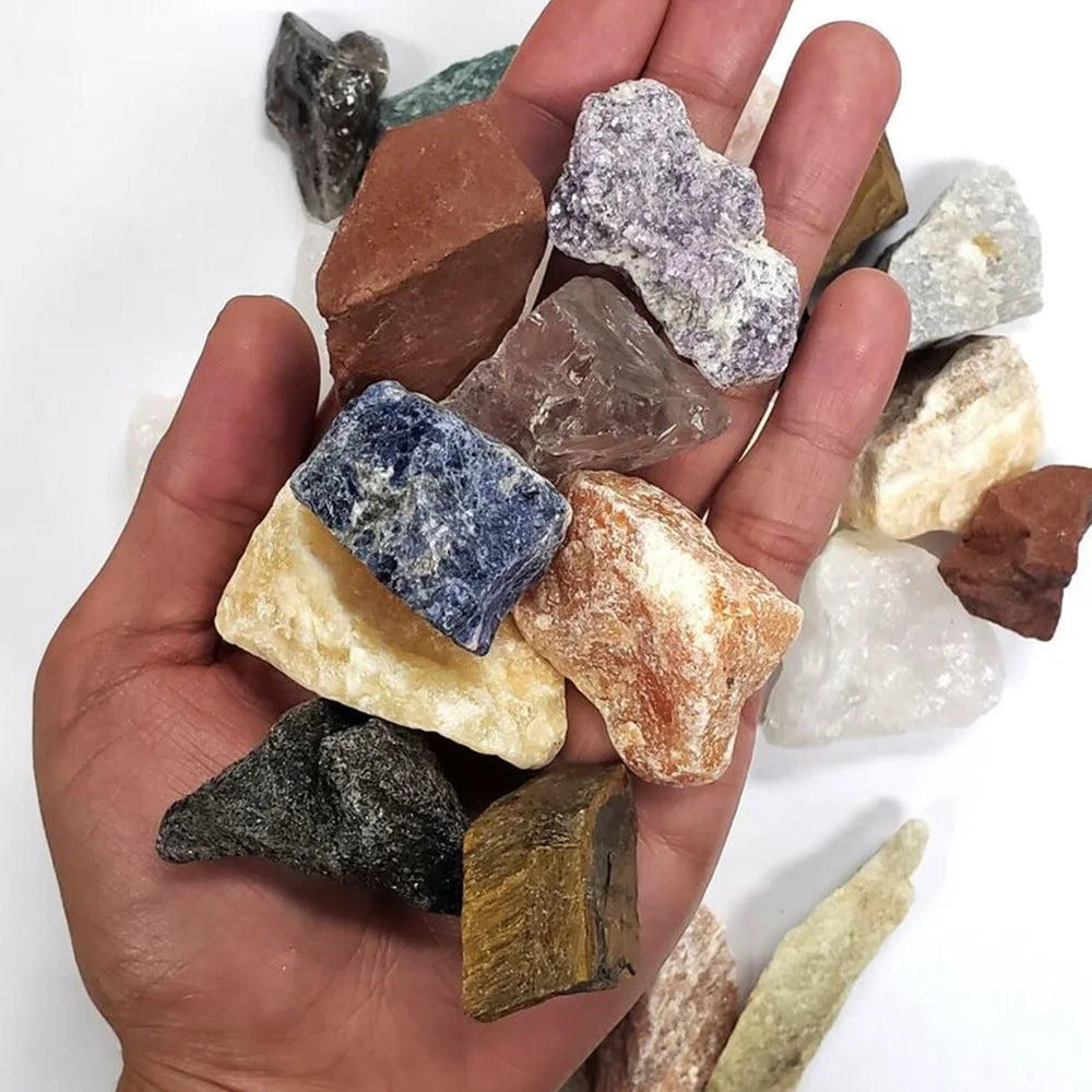 Natural Raw Rough Stones – Reiki Healing Crystals for Chakra, Aromatherapy & Garden Decor - Image 3