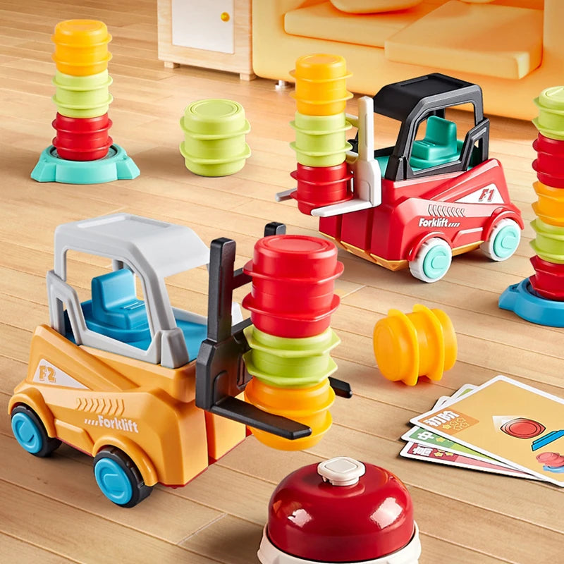 Crazy Forklift Stacking Toy - Interactive Educational Game