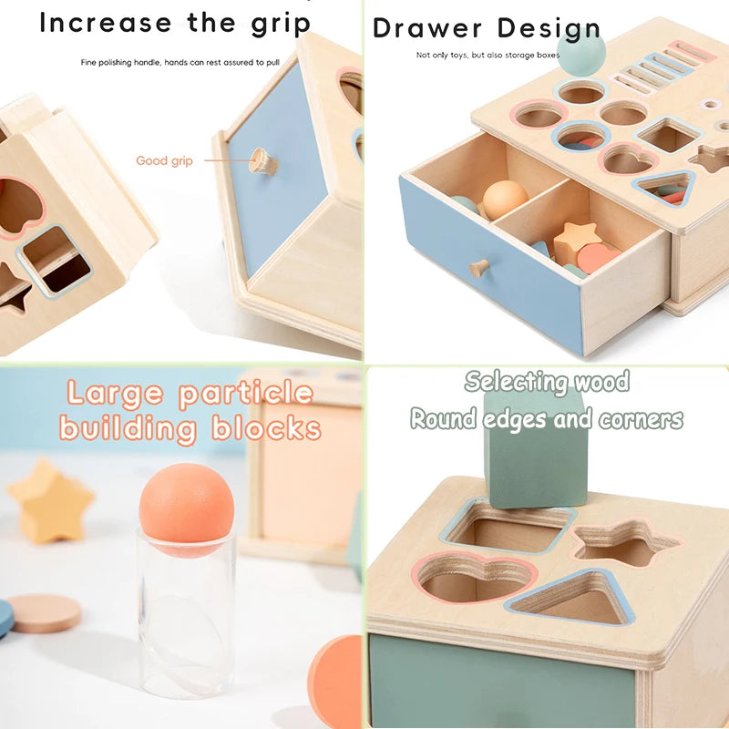 Baby Montessori Sensory Toy - Object Permanent Box - Image 5