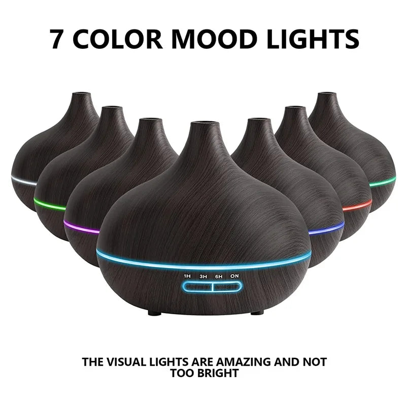 550ml Wood Color USB Aroma Diffuser - Image 2