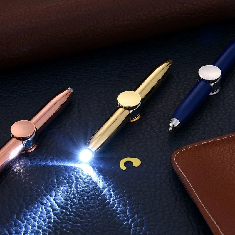Multifunctional Decompression Finger Rotate Luminous Gyro Pen - Image 3