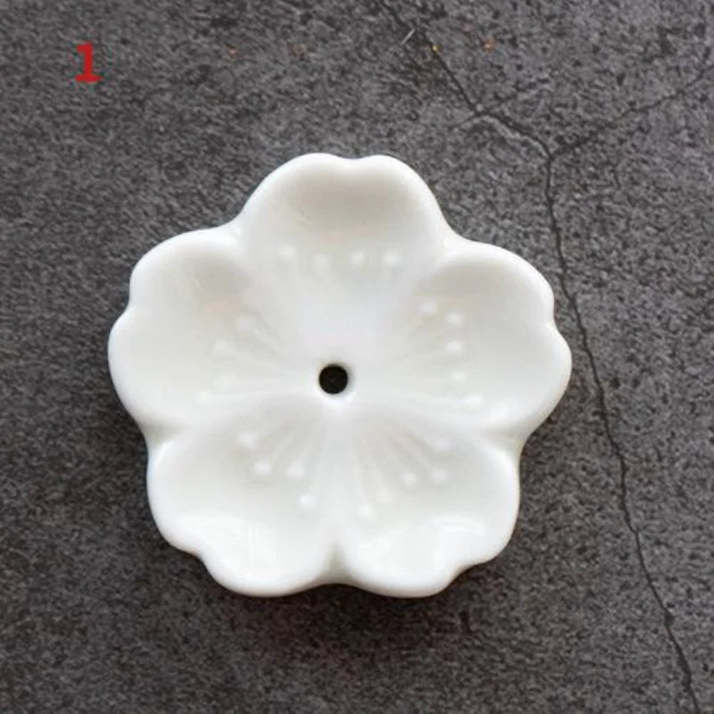 Ceramic Cherry Blossom Incense Burner – Elegant Stick Holder for Home, Office & Teahouse Decor - Image 7