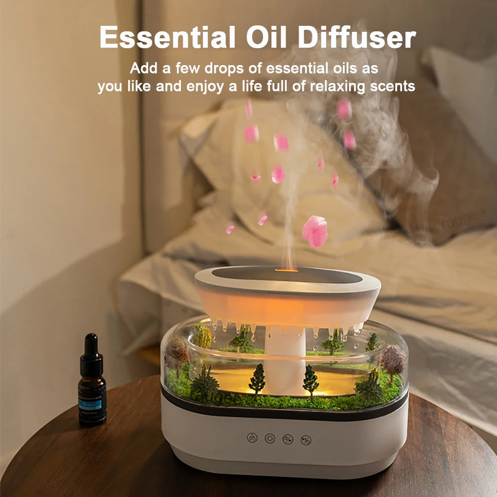 Aroma Raindrop Air Humidifier with White Noise and Colorful Light - Image 6