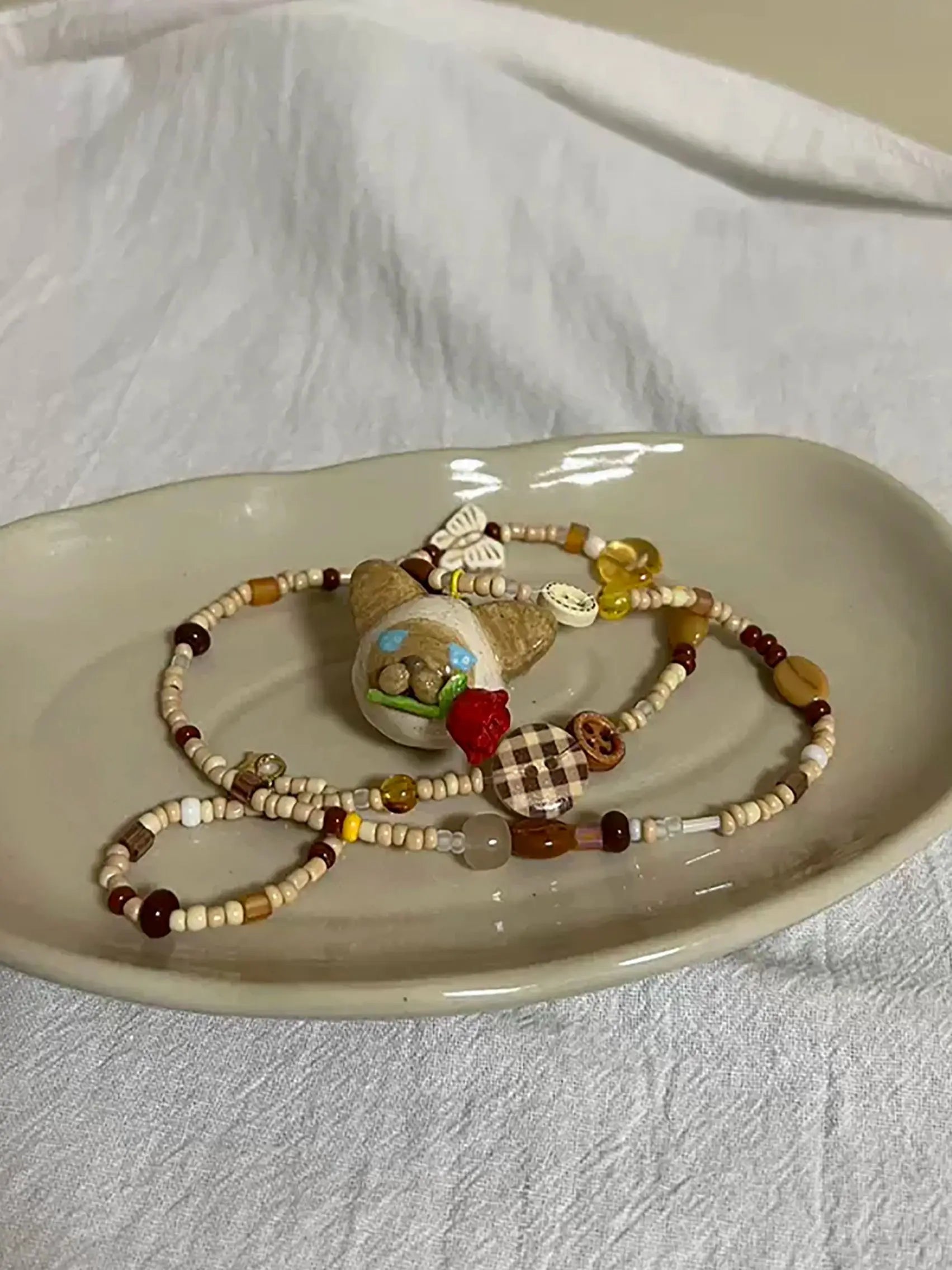 Czech Glass Coffee Beads – Loose Beads for DIY Handmade Accessories - Image 6