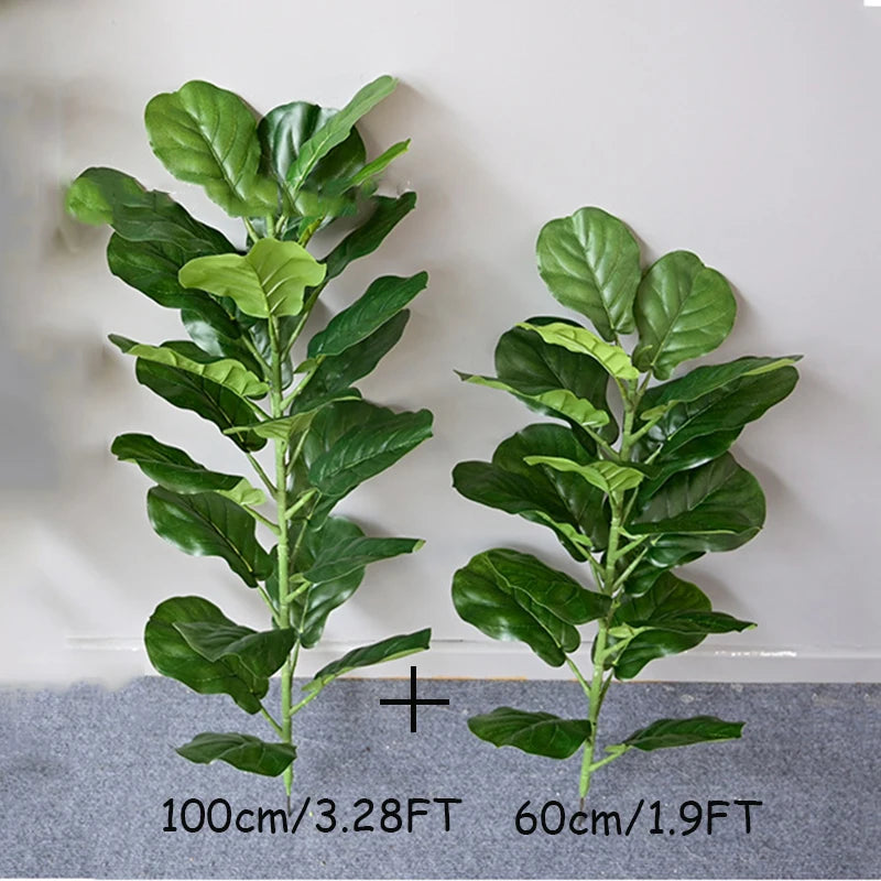 70in Artificial Ficus Tree – Large Tropical Real-Touch Banyan Plant for Home, Garden & Shop Decor - Image 11