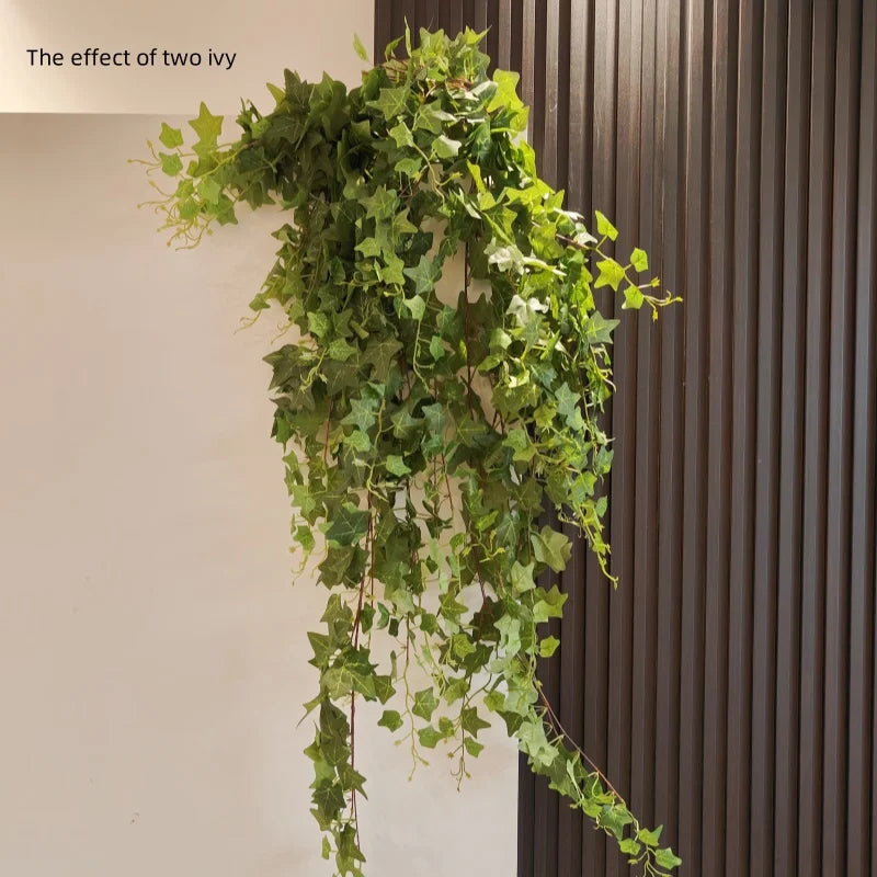 Artificial Hanging Ivy Vine Plants – Large Green Persian Fern Leaf Bundle for Home & Event Decor - Image 2