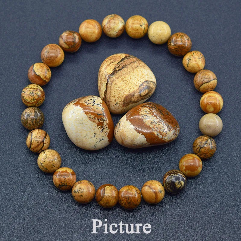 Natural Red Jasper Prayer Bead Bracelet – Stretch Rosary Jewelry for Men & Women - Image 35