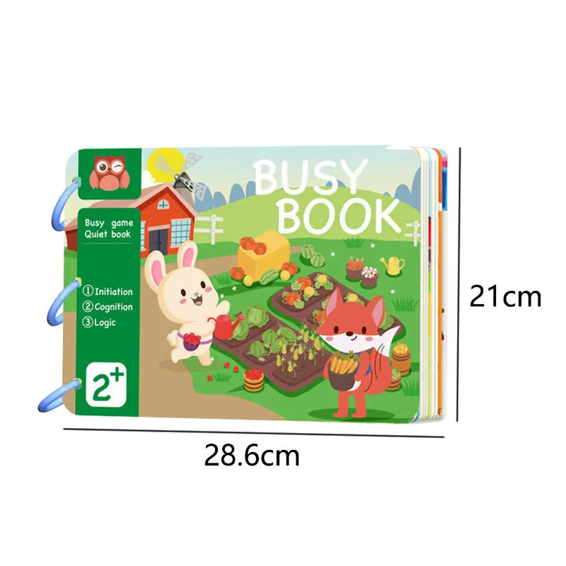 Montessori Baby Quiet Book - Early Education Sensory Game - Image 6