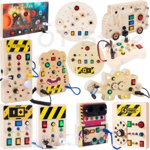 Montessori Busy Board Circuit - LED Light Socket Toy