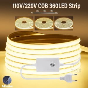 1M-50M Dimmable COB LED Strip