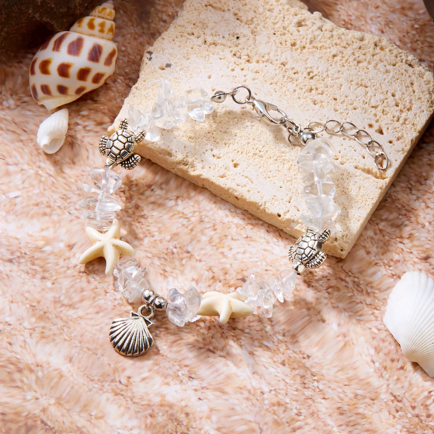 Bohemia Sea Turtle & Ocean Charm Bracelet – Adjustable Beach Jewelry for Women - Image 13
